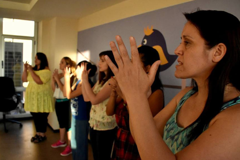 Finalizó con éxito el curso de lengua de señas