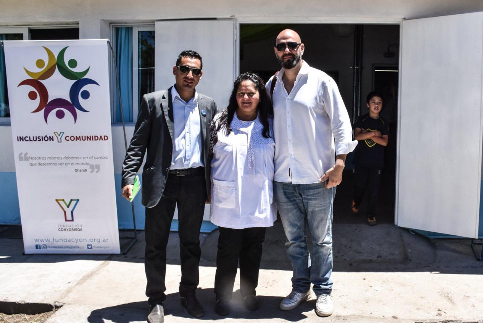 Inauguración de obra en escuela rural nº 208