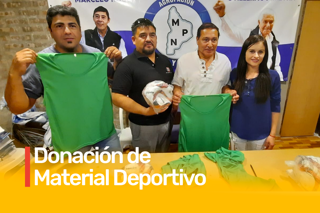 Donaciòn de materiales deportivos